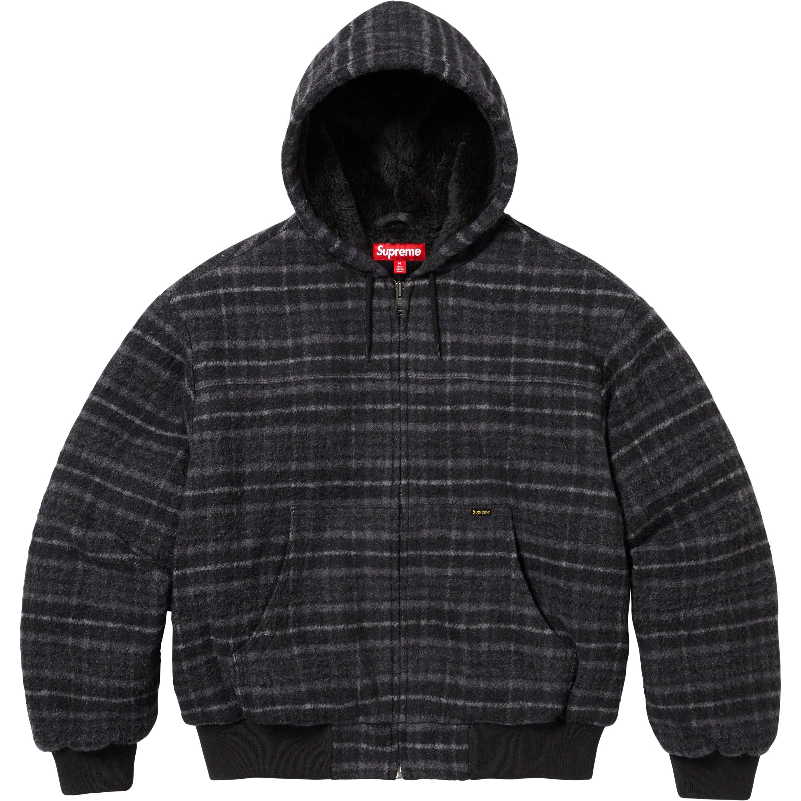 Plaid Wool Hooded Work Jacket view 7